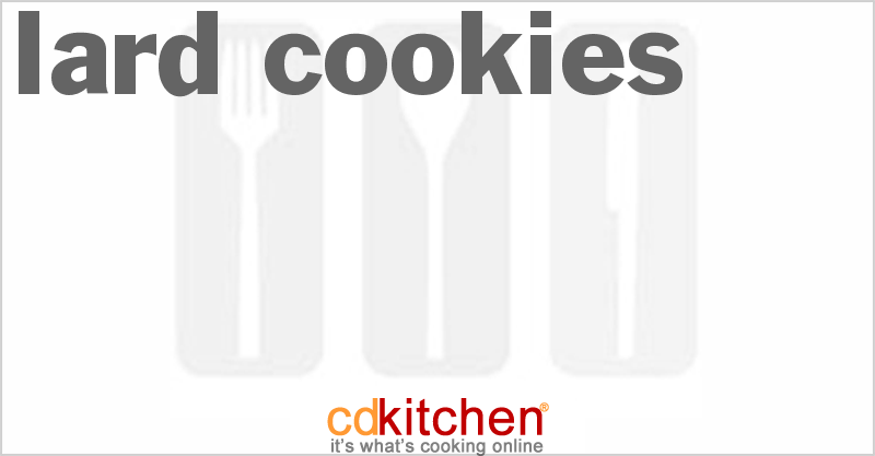 Lard Cookies - CDKitchen.com