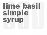 recipe for lime basil simple syrup