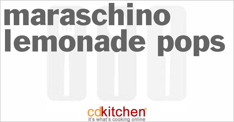 Maraschino-Lemonade Pops - CDKitchen.com