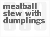 recipe for meatball stew with dumplings