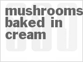 recipe for mushrooms baked in cream