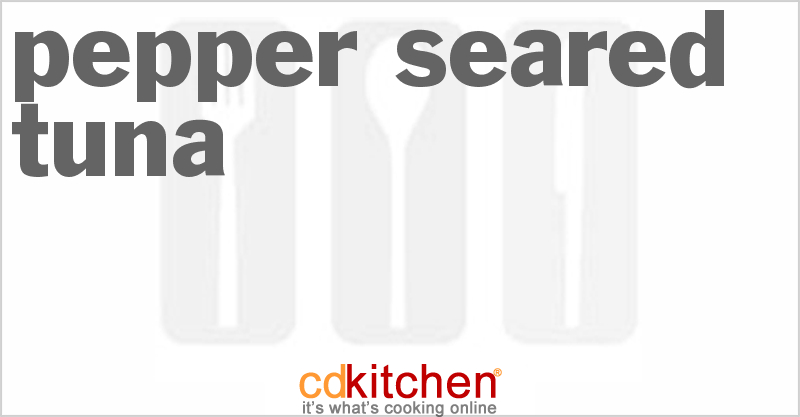 Pepper-Seared Tuna - CDKitchen.com