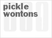 recipe for pickle wontons