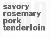 recipe for savory rosemary pork tenderloin
