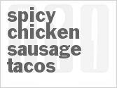 recipe for spicy chicken sausage tacos