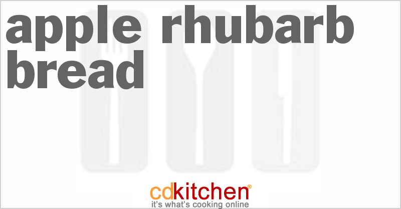 Apple Rhubarb Bread - CDKitchen.com
