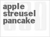 recipe for apple streusel pancake