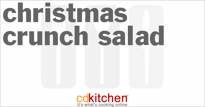 Christmas Crunch Salad - CDKitchen.com