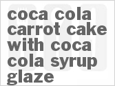 recipe for coca-cola carrot cake with coca-cola syrup glaze