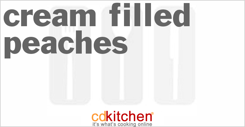 Cream Filled Peaches - CDKitchen.com