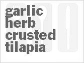 recipe for garlic-herb-crusted tilapia