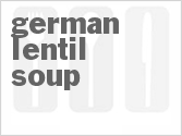 recipe for german lentil soup