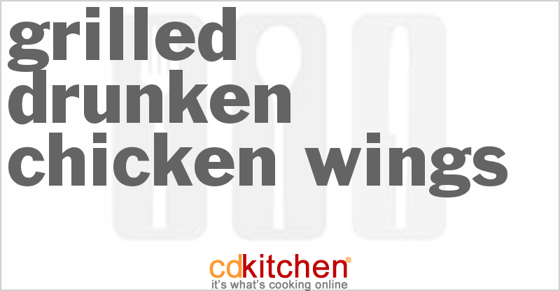 Grilled Drunken Chicken Wings - CDKitchen.com