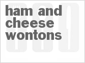 recipe for ham and cheese wontons