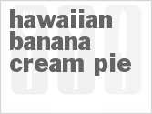 recipe for hawaiian banana cream pie