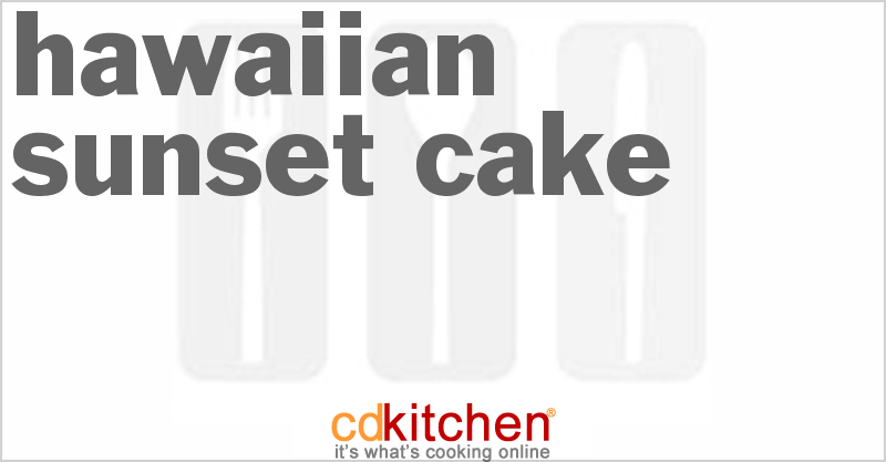 Hawaiian Sunset Cake - CDKitchen.com