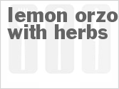 recipe for lemon orzo with herbs