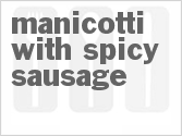 recipe for manicotti with spicy sausage