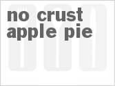 recipe for no-crust apple pie