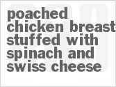 recipe for poached chicken breast stuffed with spinach and swiss cheese