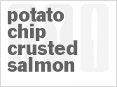 recipe for potato-chip-crusted salmon