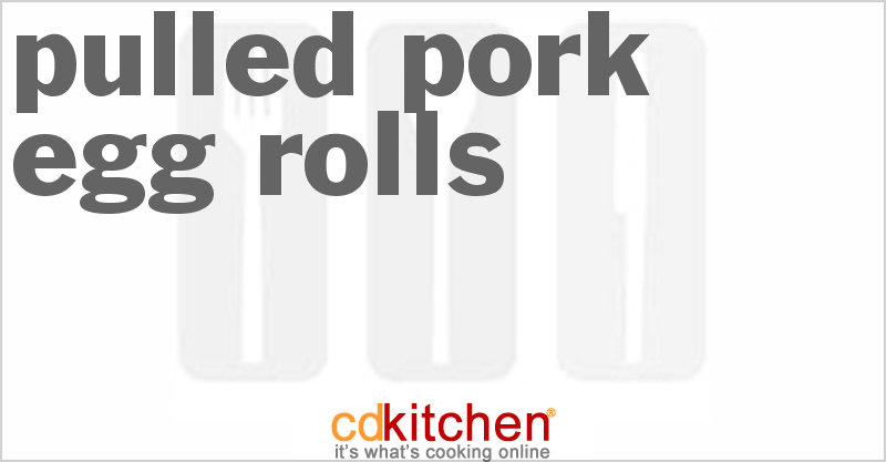 Pulled Pork Egg Rolls - CDKitchen.com