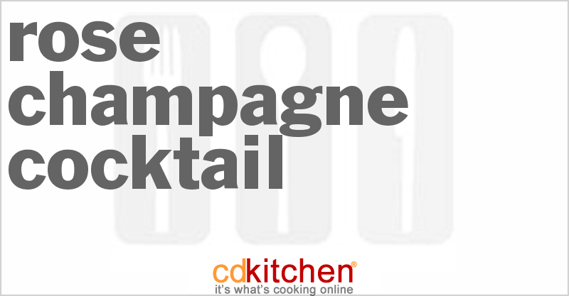 Rose Champagne Cocktail - CDKitchen.com