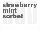 recipe for strawberry mint sorbet
