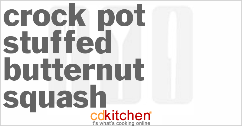 Stuffed Butternut Squash - CDKitchen.com