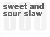 recipe for sweet and sour slaw