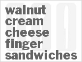 recipe for walnut cream cheese finger sandwiches