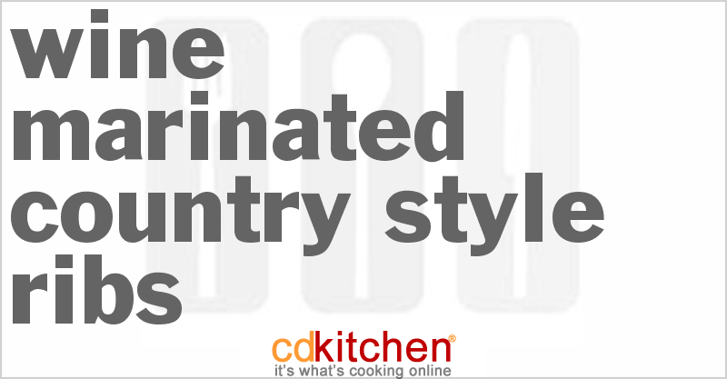 Wine-Marinated Country-Style Ribs - CDKitchen.com