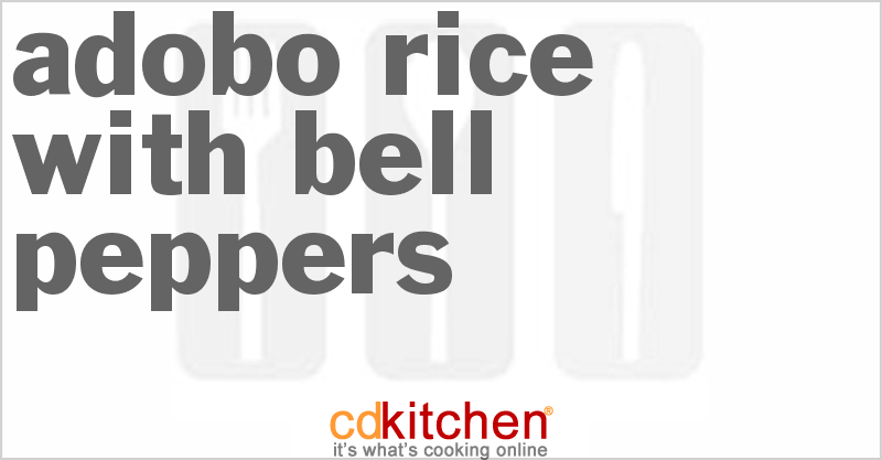 Adobo Rice With Bell Peppers - CDKitchen.com