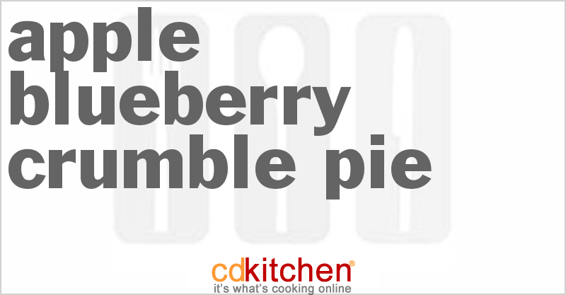 Apple Blueberry Crumble Pie - CDKitchen.com
