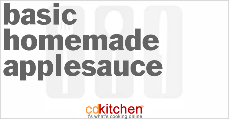 Basic Homemade Applesauce - CDKitchen.com
