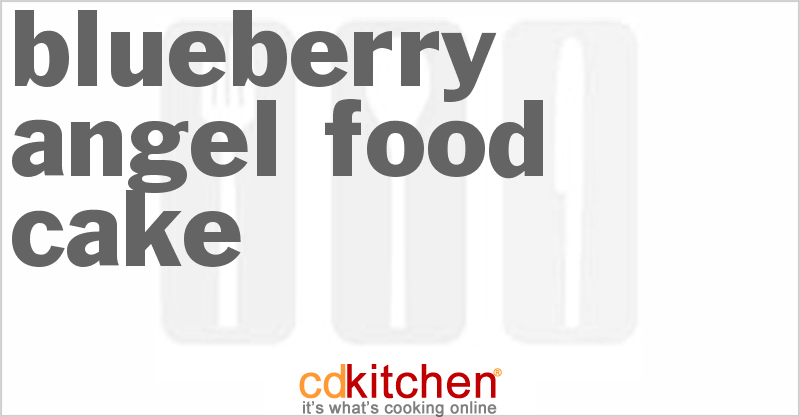 Blueberry Angel Food Cake - CDKitchen.com