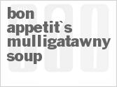 recipe for bon appetit's mulligatawny soup