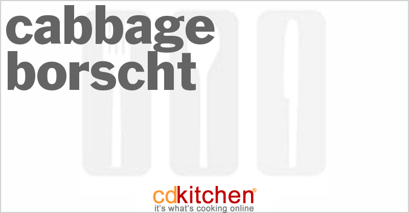 Cabbage Borscht - CDKitchen.com