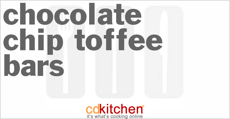 Chocolate Chip Toffee Bars - CDKitchen.com
