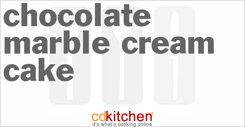 Chocolate Marble Cream Cake - CDKitchen.com
