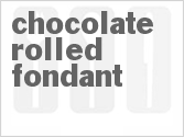 recipe for chocolate rolled fondant