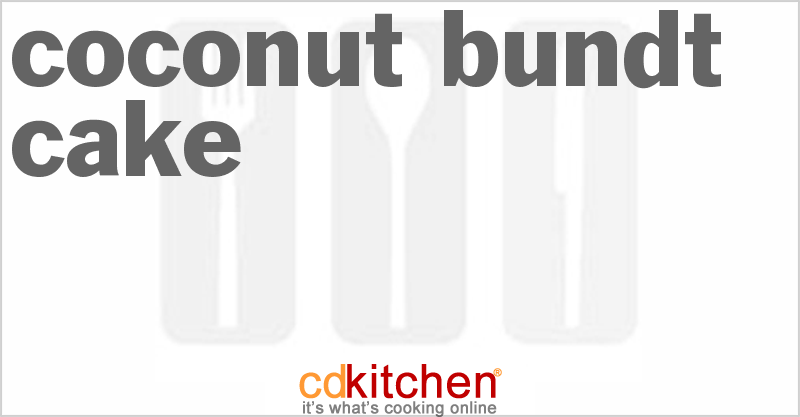 Coconut Bundt Cake - CDKitchen.com