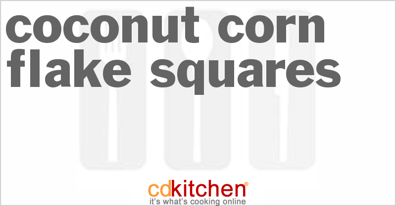 Coconut-Corn Flake Squares - CDKitchen.com