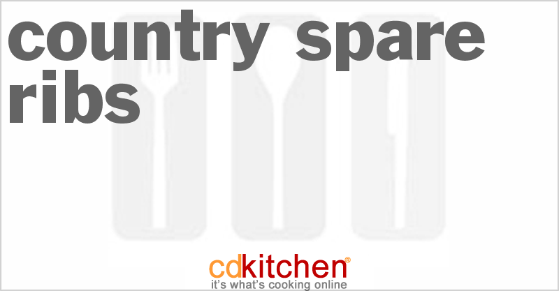 Country Spare Ribs - CDKitchen.com