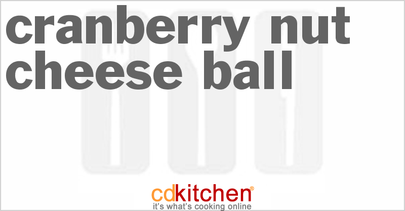 Cranberry Nut Cheese Ball - CDKitchen.com