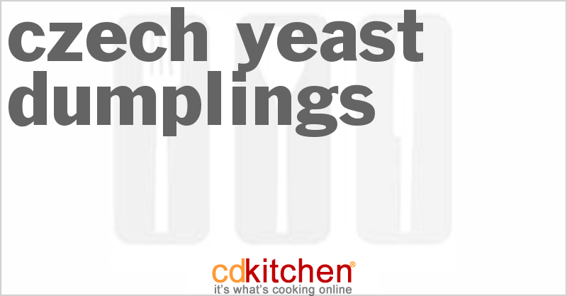 Czech Yeast Dumplings - CDKitchen.com