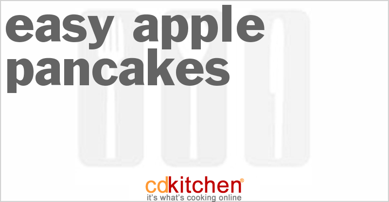 Easy Apple Pancakes - CDKitchen.com