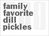 recipe for family favorite dill pickles