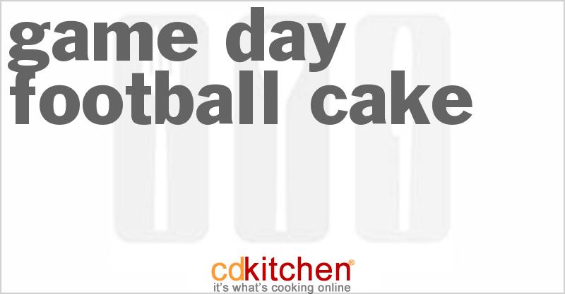 Game Day Football Cake - CDKitchen.com