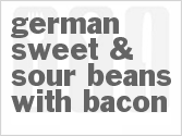 recipe for german sweet & sour beans with bacon